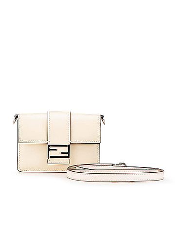 Fendi Micro Leather Flat Baguette Crossbody (view 2)