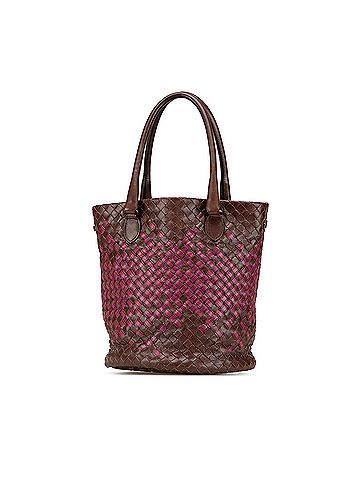 Bottega Veneta Bicolor Nappa Intrecciato Bucket Bag (view 1)
