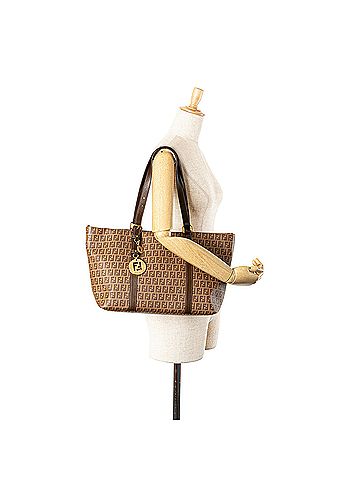 Fendi Zucchino Coated Canvas Superstar Tote (view 2)