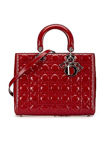 Dior Large Patent Cannage Lady Dior (view 1)