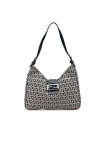 Fendi Zucchino Canvas Shoulder Bag (view 1)