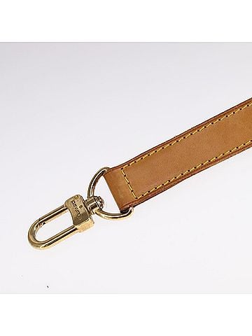 Louis Vuitton Shoulder Strap Beige Leather Bag Jewelry (view 2)