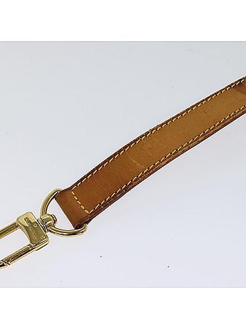Louis Vuitton Shoulder Strap Beige Leather Bag Jewelry (view 2)