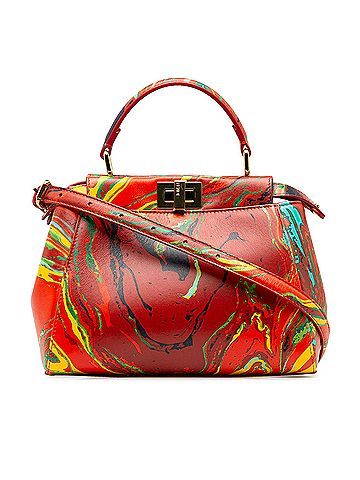 Fendi Mini Marbled Peekaboo Satchel (view 1)