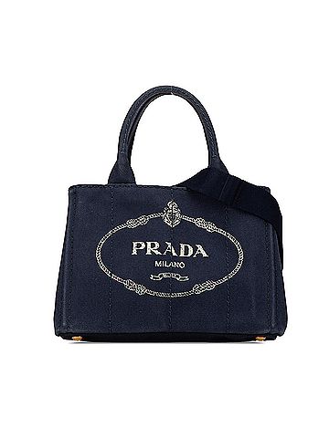 Prada Small Canvas Canapa Logo Satchel (view 1)