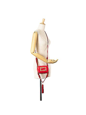 Fendi Mini FF PVC Satin Tassel Crossbody (view 2)