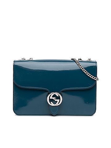 Gucci Medium Patent Dollar Interlocking G Crossbody (view 1)