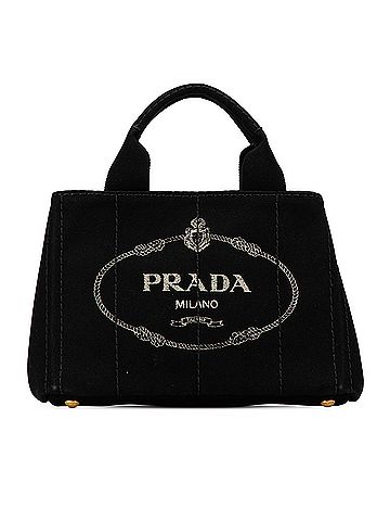 Prada Small Canvas Canapa Logo Satchel (view 1)