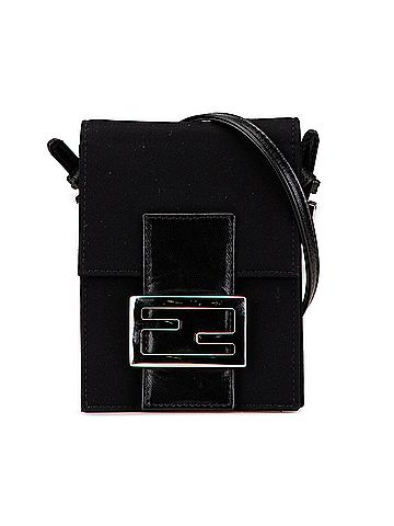 Fendi Mini Nylon FF Lock Crossbody (view 1)