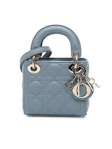 Dior Micro Lambskin Cannage Lady Dior (view 1)