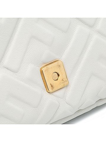 Fendi Zucca Embossed Leather Baguette Satchel (view 2)