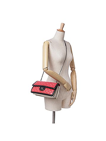 Chanel Medium Quilted Lambskin Grosgrain Two Tone Flap (view 2)