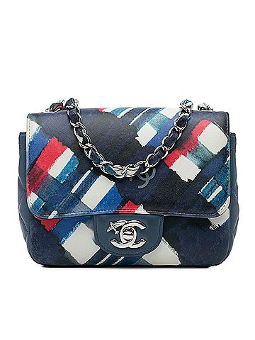 Chanel Mini Square Classic Printed Lambskin Airlines Flap (view 1)
