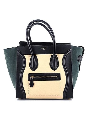 Céline Tricolor Luggage Bag Leather Micro (view 1)