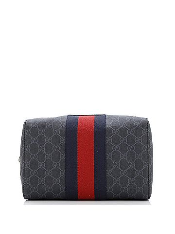 Gucci Web Toiletry Pouch GG Coated Canvas (view 1)