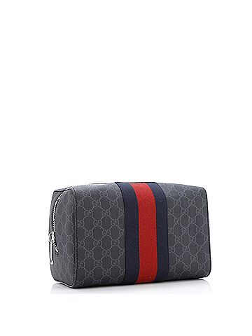 Gucci Web Toiletry Pouch GG Coated Canvas (view 2)