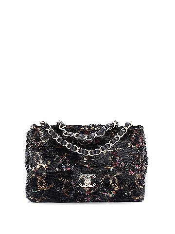 Chanel Chain Flap Bag CC Multicolor Reversible Sequins Mini (view 1)