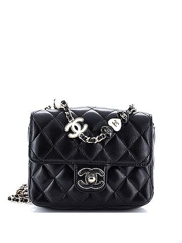 Chanel Candy Heart Flap Bag Quilted Lambskin Mini (view 1)