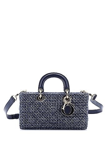 Christian Dior Lady D-Joy Bag Cannage Quilt Tweed Medium (view 1)