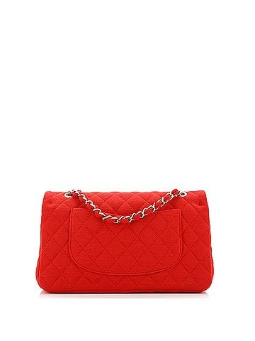 Chanel Bicolor Classic Double Flap Bag Quilted Jersey Medium (view 2)