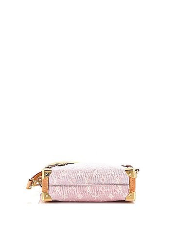 Louis Vuitton Side Trunk Handbag Monoglam Jacquard Canvas MM (view 2)