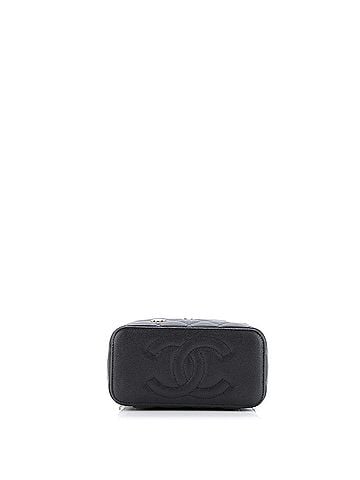 Chanel Coco Casino Vanity Case with Chain Quilted Caviar Small (view 2)