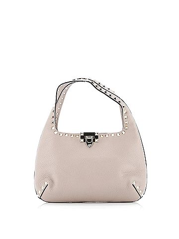 Valentino Garavani Rockstud Flip Lock Hobo Leather Small (view 1)