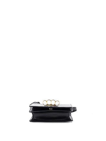 Alexander McQueen Four Ring Flap Shoulder Bag Leather Small (view 2)