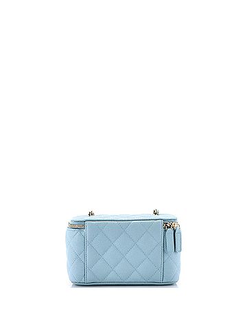 Chanel Tiny CC Link Vanity Case with Chain Quilted Caviar Small (view 2)