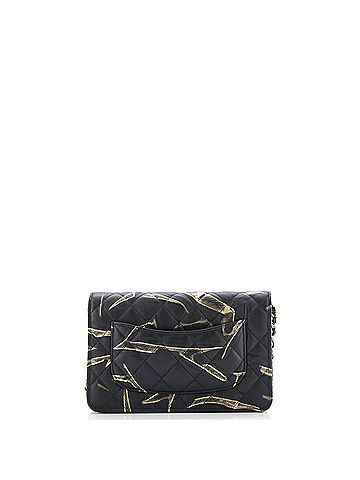 Chanel Wallet on Chain Quilted Printed Crumpled Calfskin (view 2)