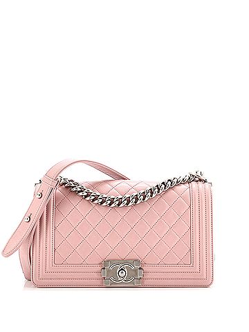 Chanel Boy Flap Bag Quilted Calfskin Old Medium (view 1)