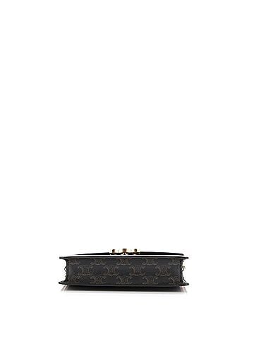 Céline Enveloppe Wallet on Strap Triomphe Coated Canvas (view 2)