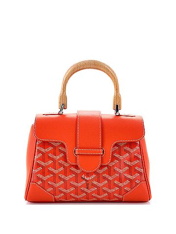 Goyard Saigon Top Handle Bag Coated Canvas with Leather Mini (view 1)