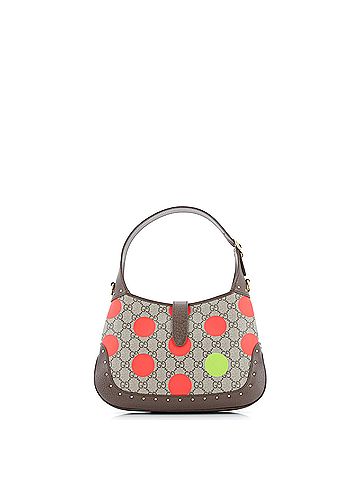Gucci Jackie 1961 Hobo Studded Printed GG Coated Canvas Small (view 2)