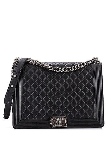 Chanel Boy Flap Bag Quilted Calfskin Large (view 1)