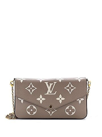 Louis Vuitton Felicie Pochette Bicolor Monogram Empreinte Giant (view 1)