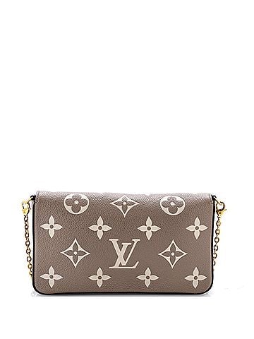 Louis Vuitton Felicie Pochette Bicolor Monogram Empreinte Giant (view 2)