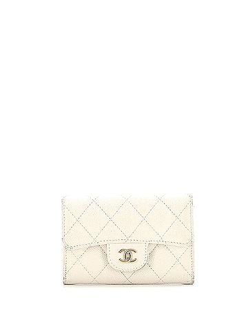 Chanel Classic Flap Card Case Quilted Caviar (view 1)