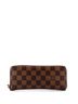 Louis Vuitton 100% Coatead Canvas Brown Clemence Wallet Damier One size - photo 1