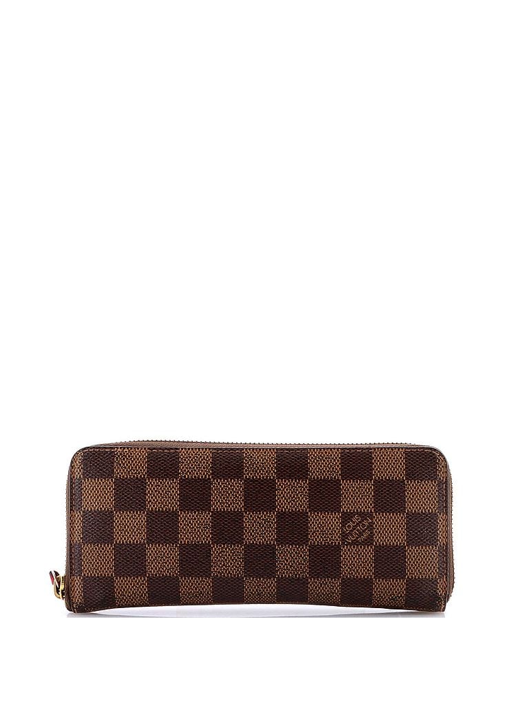 Louis Vuitton 100% Coatead Canvas Brown Clemence Wallet Damier One size - photo 1