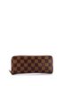 Louis Vuitton 100% Coatead Canvas Brown Clemence Wallet Damier One size - photo 3
