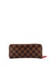 Louis Vuitton 100% Coatead Canvas Brown Clemence Wallet Damier One size - photo 4