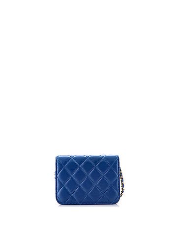 Chanel Pearl Crush Flap Clutch with Chain Quilted Lambskin Mini (view 2)