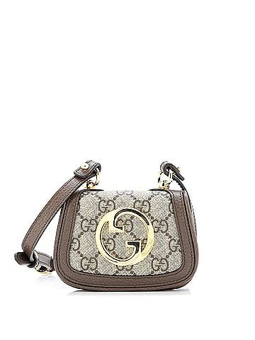 Gucci Blondie NM Card Case Wallet with Strap GG Coated Canvas (view 1)