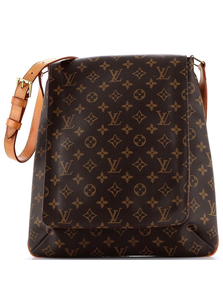 Louis Vuitton 100% Coatead Canvas Brown Musette Salsa Handbag Monogram Canvas GM One size - photo 1