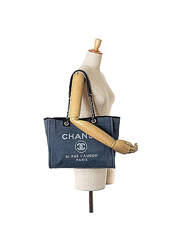 Chanel Small Canvas Deauville Tote (view 2)
