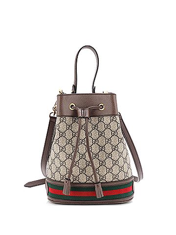 Gucci Ophidia Bucket Bag GG Coated Canvas Small (view 1)