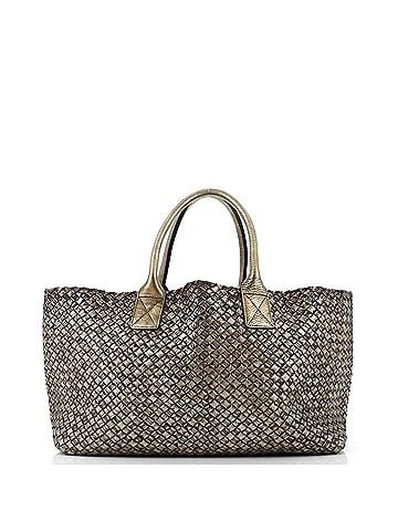 Bottega Veneta Cabat Tote Intrecciato Metallic Nappa Medium (view 2)