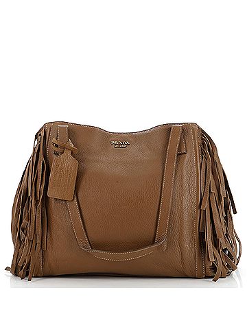 Prada Fringe Tote Cervo Leather Large (view 1)