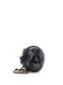 Chanel 100% Leather Black Camellia Round Clutch with Chain Lambskin One size - photo 4